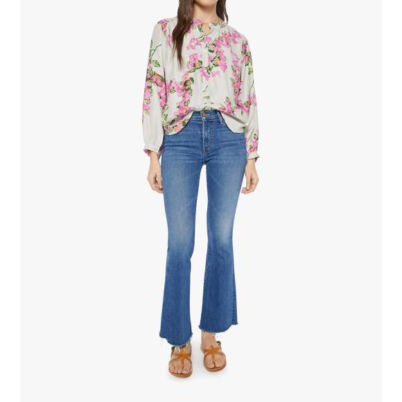 NEW NATALIE MARTIN tolan shirt in bougainvillea mother of pearl - Picture 4 of 4